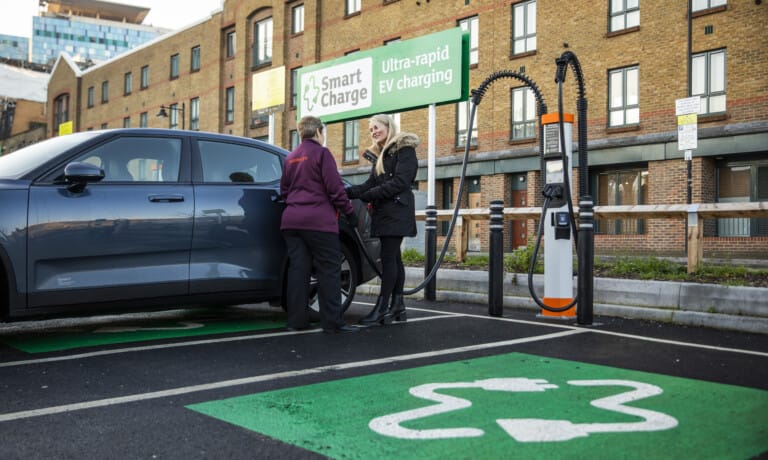 Sainsbury´s Smart Charge hub in Whitechapel