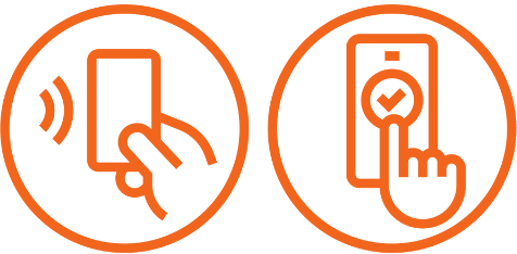 Contactless card reader and payment apps. 